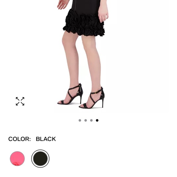 Donna Rico black sleeveless ruffle hem dress - Picture 6 of 9